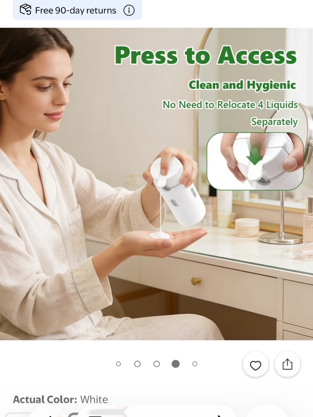 New 4 in 1 travel pump dispenser